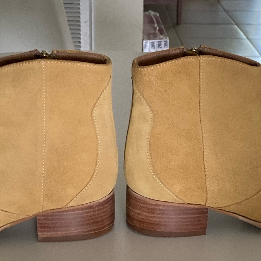 Maison Stella and Suzie Tan Suede Ankle Boots